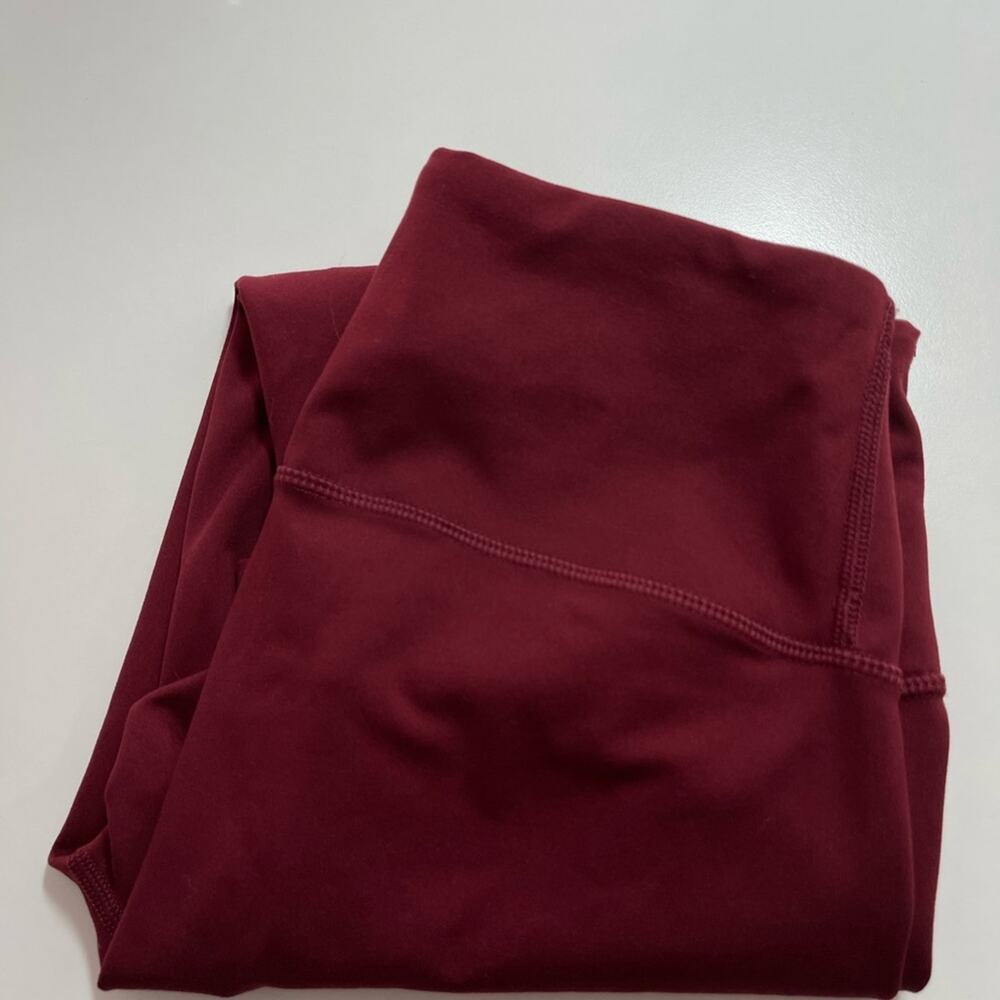 Yogalicious Maroon Lux Cropped Leggings Size S